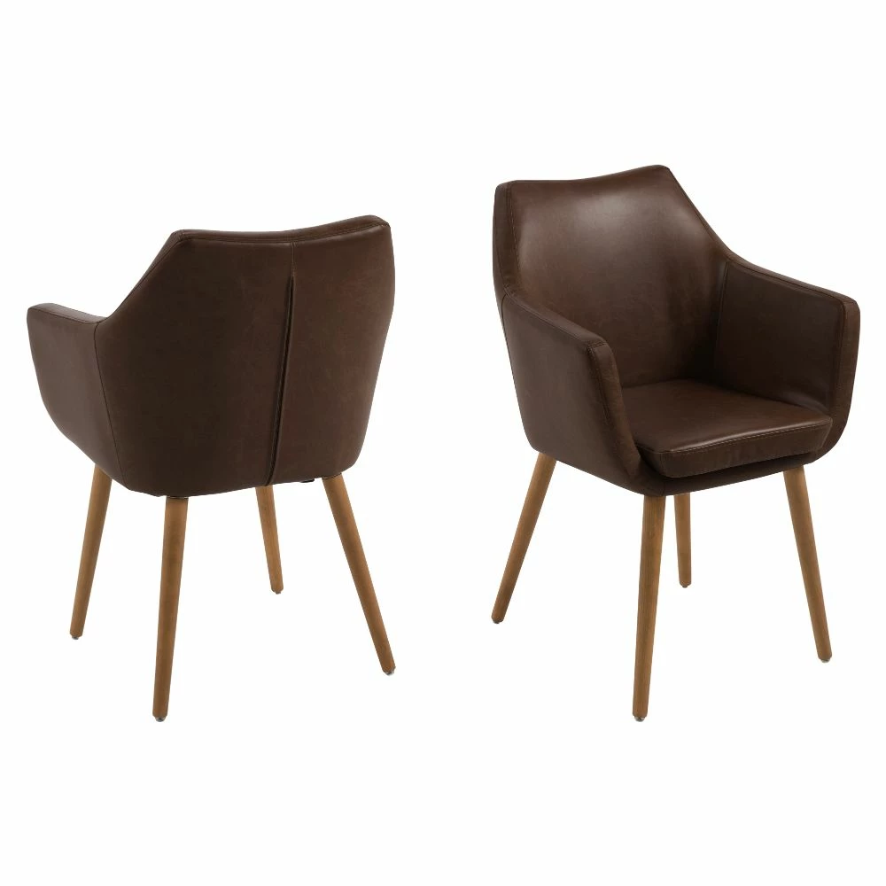 Nora Spisebordsstol, Chokolade Brun 3 Nora Spisebordsstol, Chokolade Brun