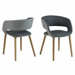 Grace Spisebordsstol, Lysgrå/Mørkgrå