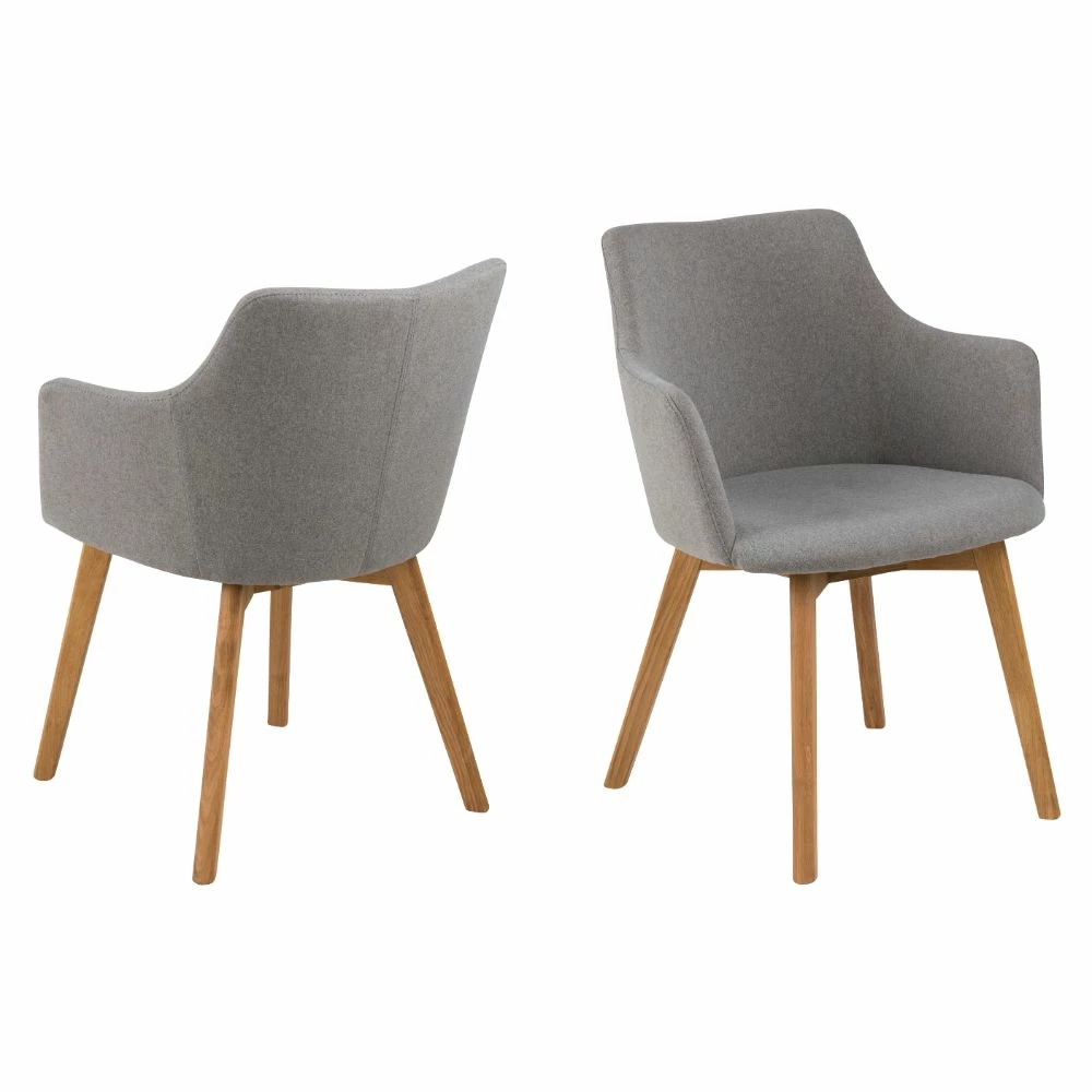 Bella Spisebordsstol, Grå/stof 3 Bella Spisebordsstol, Grå/stof