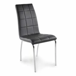 Merida Spisesbordsstol, Sort M. Krom Metalstel