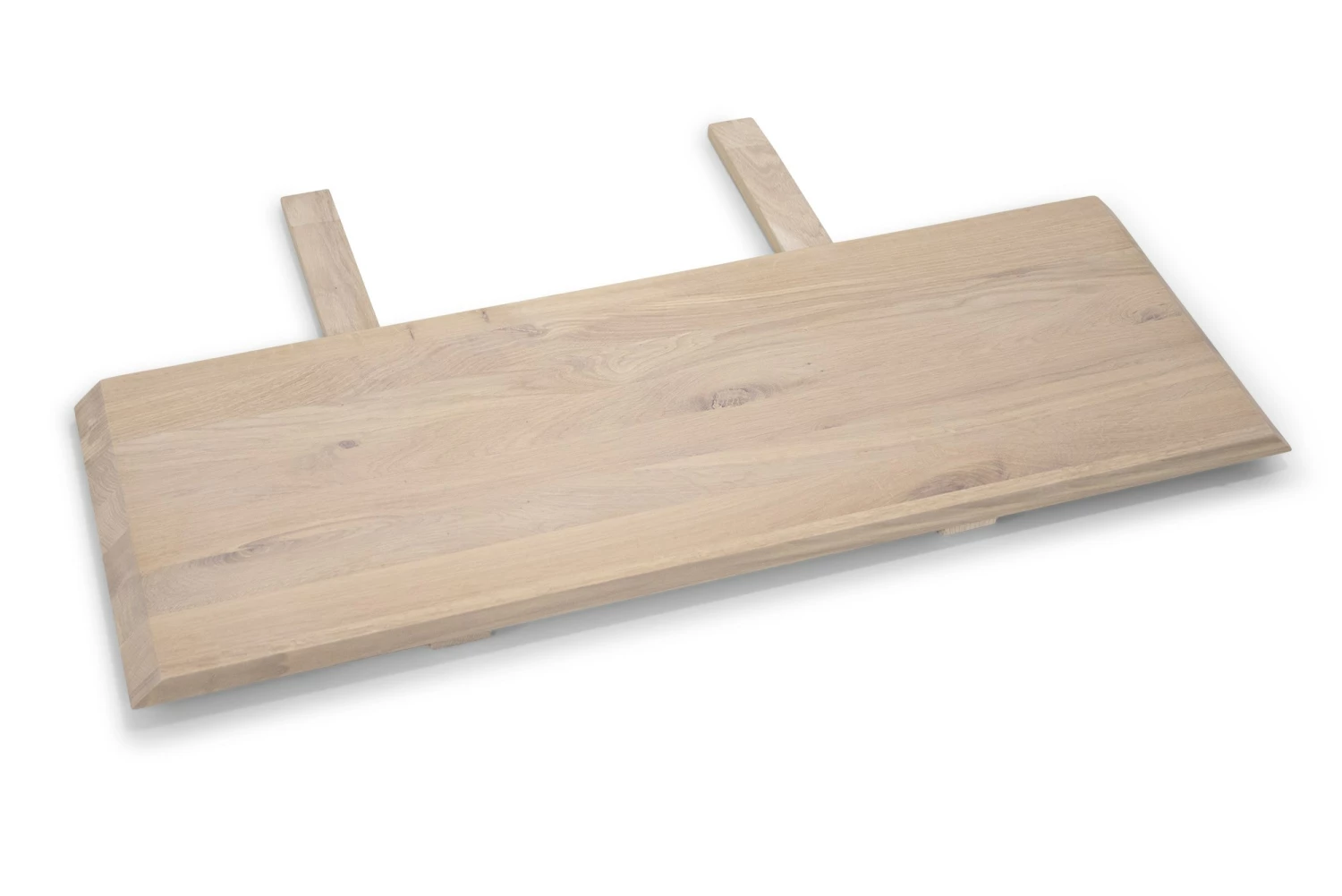 Larvig Tillægsplade, Hvidolieret Eg 3 Larvig Tillægsplade, Hvidolieret Eg