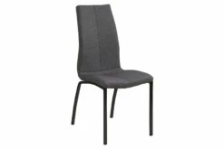 Alina Spisebordsstol, Mørkegrå M. Sort Stel