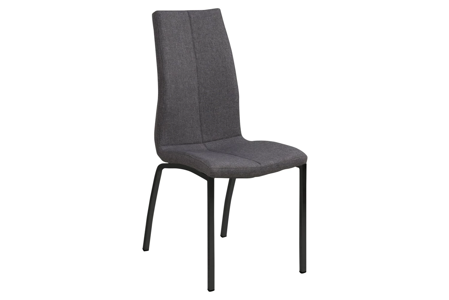 Alina Spisebordsstol, Mørkegrå M. Sort Stel 3 Alina Spisebordsstol, Mørkegrå M. Sort Stel