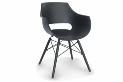 Luno Spisesbordsstol, Sort M. Sortlakeret Bøgeben