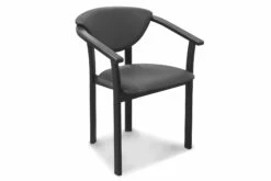 Derby Spisesbordsstol, Sort M. Sort Lædersæde Og Ben