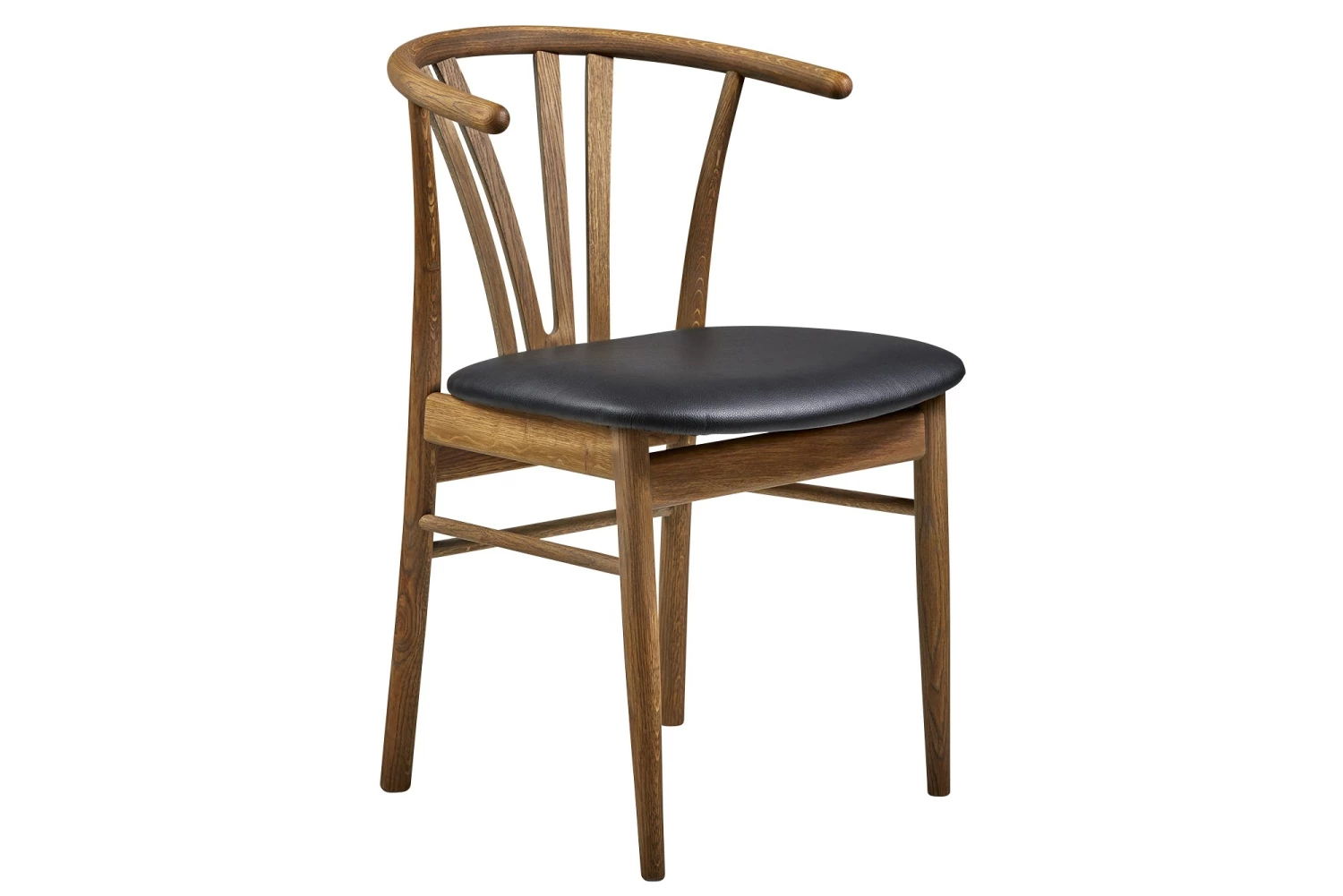Devon Spisesbordsstol, Smoked Egetræ M. Sort Lædersæde 3 Devon Spisesbordsstol, Smoked Egetræ M. Sort Lædersæde