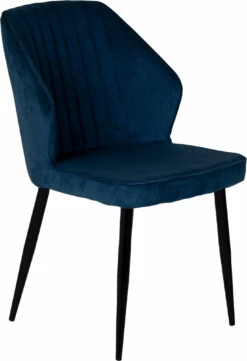 Evelyn Spisebordsstol, Blå Fløjl