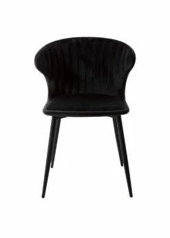 Sunbury Spisebordsstol, Sort Velour