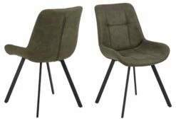 Warren Spisesbordsstol, Antracit M. Sort Metal