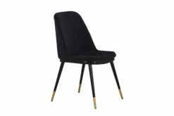 Nordmark Spisebordsstol, Sort Fløjl