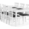 Jasmin Spisebordssæt M. 6 Rebecka Spisebordsstole 1 Jasmin Spisebordssæt M. 6 Rebecka Spisebordsstole -møbel butik 9000120717