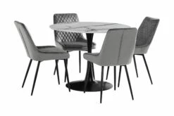 Caitly Spisebordssæt M. 4 Hennebyn Spisebordsstole