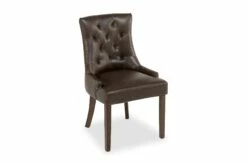 Tuva Spisestuestol, Brun Kunstlæder