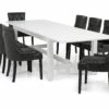 Altea Spisebordssæt M. 8 Tuva Stole (Sort Kunstlæder), Hvid 1 Altea Spisebordssæt M. 8 Tuva Stole (Sort Kunstlæder), Hvid -møbel butik 9000528068