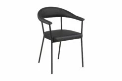 Sardo Spisebordsstol, Sort Kunstlæder