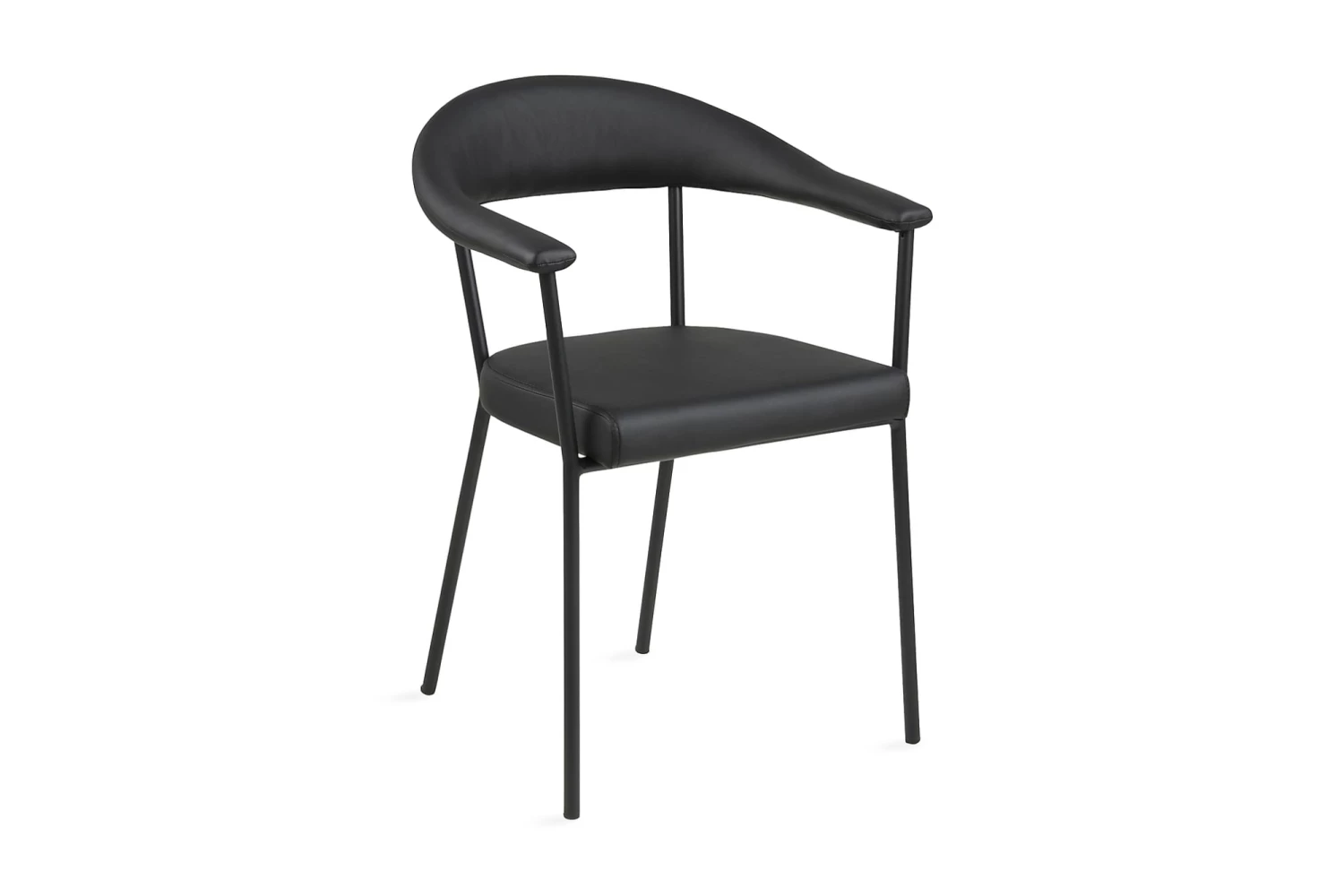 Sardo Spisebordsstol, Sort Kunstlæder 3 Sardo Spisebordsstol, Sort Kunstlæder