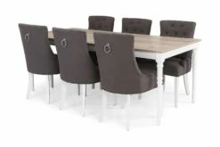 Erin Spisebordssæt M. 6 Viktoria Lænestole