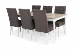 Erin Spisebordssæt M. 6 Jenny Spisebordsstole