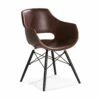 Kairo Spisebordsstol, Brun Kunstlæder 1 Kairo Spisebordsstol, Brun Kunstlæder -møbel butik 9000663604