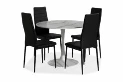 Caitly Spisebordssæt M. 4 Ted Spisebordsstole