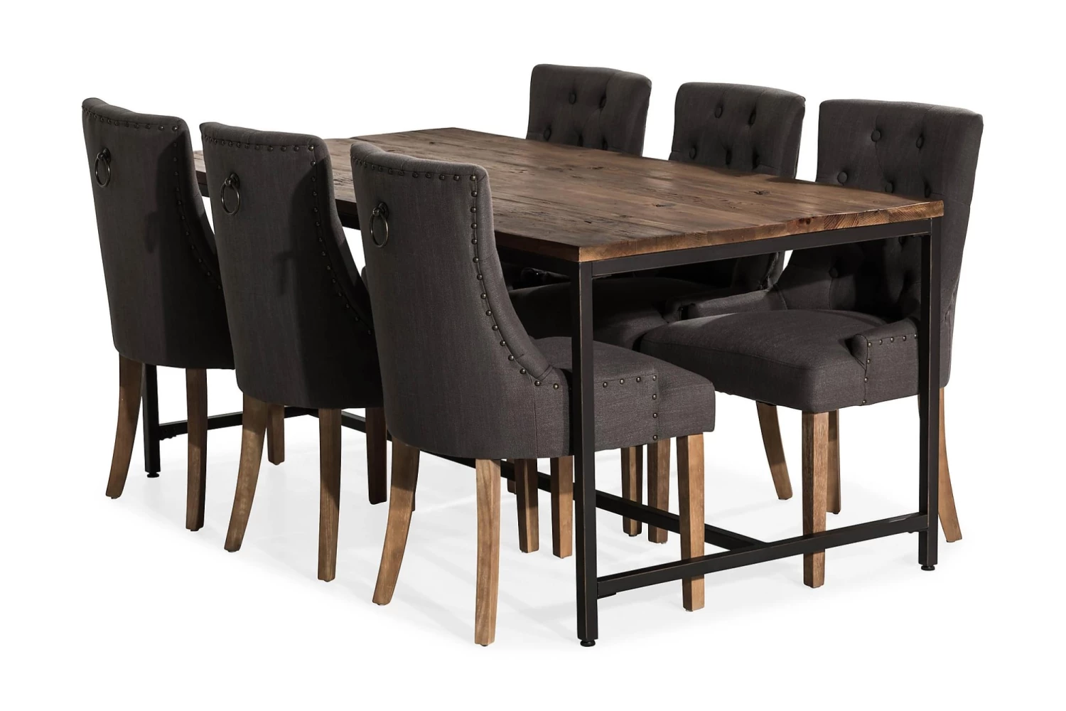 Wilmer Spisebordssæt M. 6 Viktoria Spisebordsstole 3 Wilmer Spisebordssæt M. 6 Viktoria Spisebordsstole