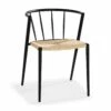 Winston Spisebordsstol, Sort/naturrattan 2 Winston Spisebordsstol, Sort/naturrattan -møbel butik 9000701205