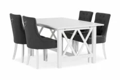 Milla Spisebordssæt M. 4 Viktoria Spisebordsstole