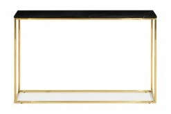 Carrie Konsolbord, Sort Marmor/messing