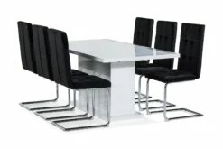 Ratliff Spisebordssæt M. 6 Jessed Spisebordsstole