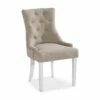 Viktoria Spisebordsstol, Beige M. Hvide Ben 1 Viktoria Spisebordsstol, Beige M. Hvide Ben -møbel butik 9000951179