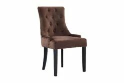 Viktoria Spisebordsstol, Brun Velour