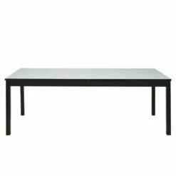 Mosel Spisebord 215/315×90, Hvid/Sort